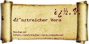 Ösztreicher Vera névjegykártya